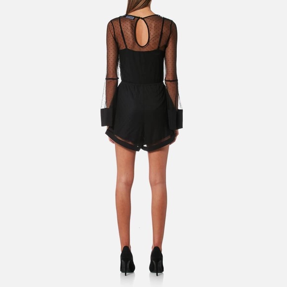 MINKPINK Women's Barroco Spotty Mesh Playsuit - Picture 3 of 9